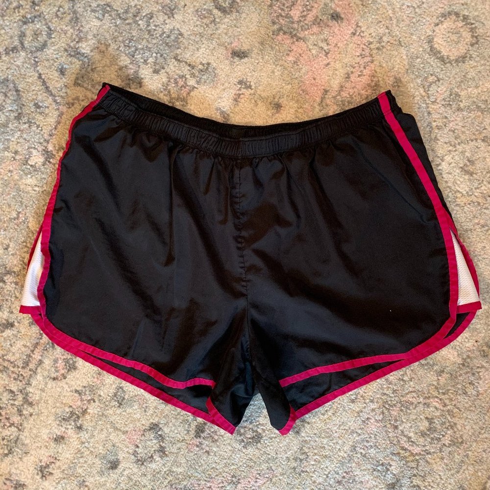 Champion | Black and Pink Running Shorts